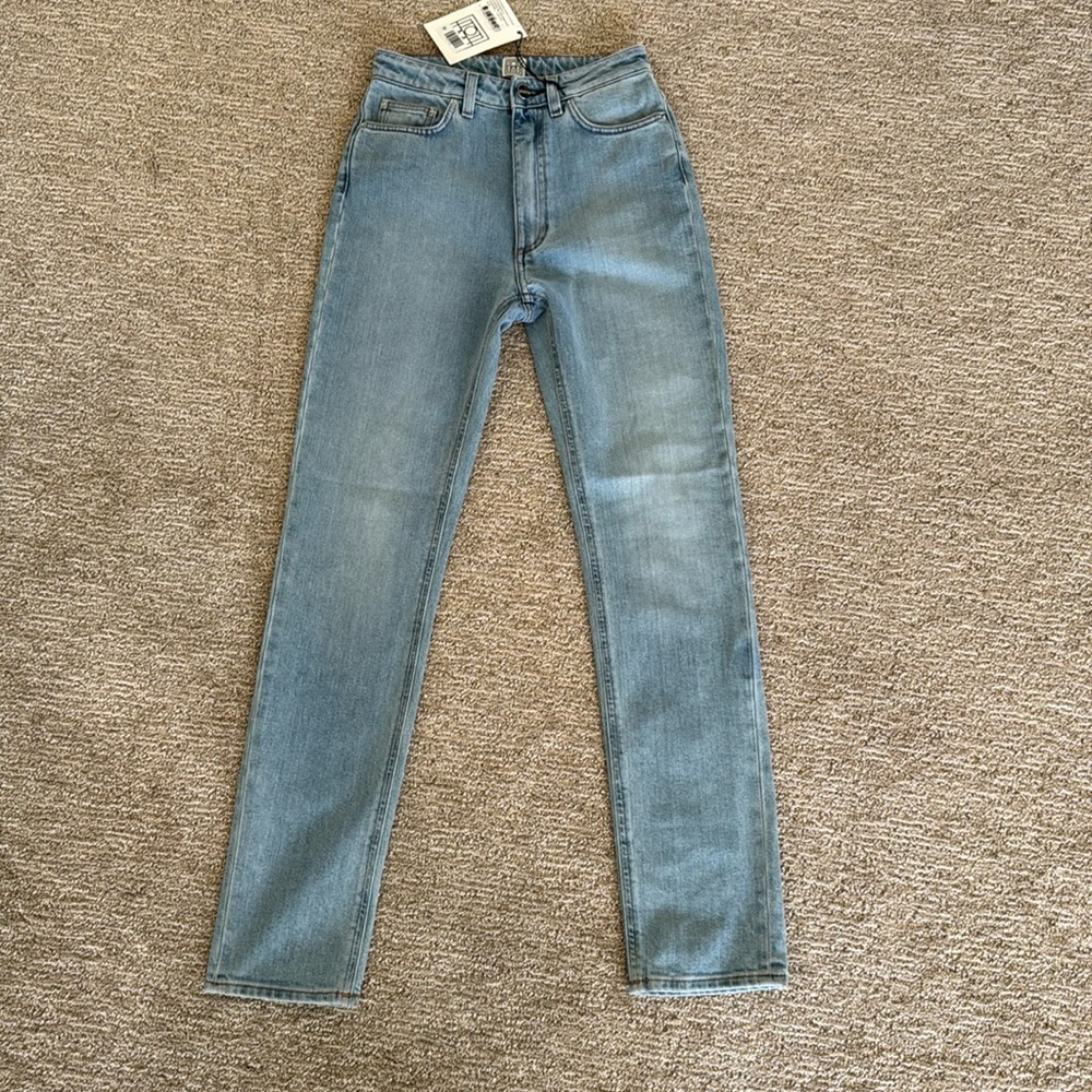 NWT Toteme high waist straight denim jeans size 26